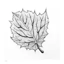 white oak leaf, alder leaf, forearm tattoo design idea