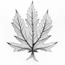white oak leaf, alder leaf, forearm tattoo design idea