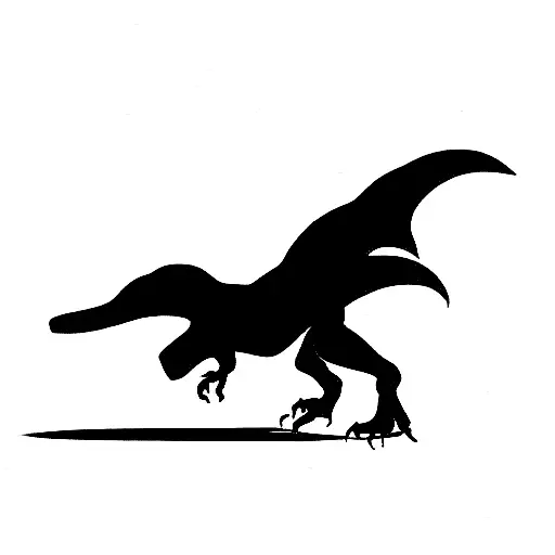 trex chasing a jeep tattoo design idea
