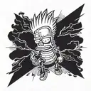 Bart simpson tattoo design idea