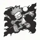 Bart simpson tattoo design idea