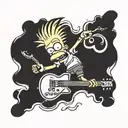 Bart simpson tattoo design idea