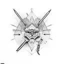 watch with tribal arrows tattoo design idea