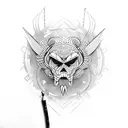 watch with tribal arrows tattoo design idea