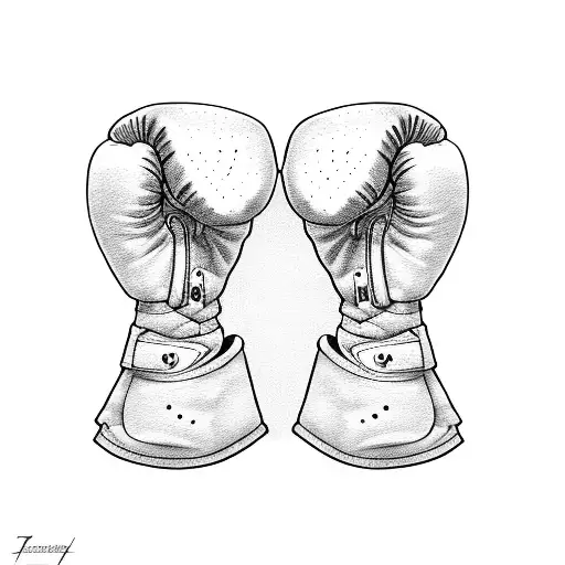 plato with boxing gloves tattoo design idea