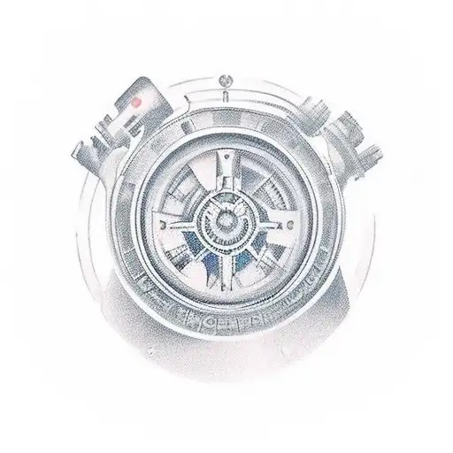 seamans Kompass Weltkarte Anker Kochmesser reisetatoo  tattoo design idea