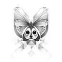 papillon musique  tattoo design idea