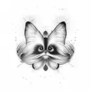 papillon musique  tattoo design idea