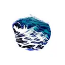 Ocean Wave tattoo design idea