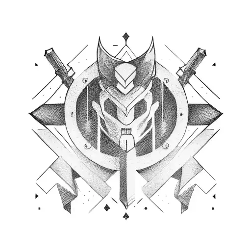 fighter  tattoo design idea