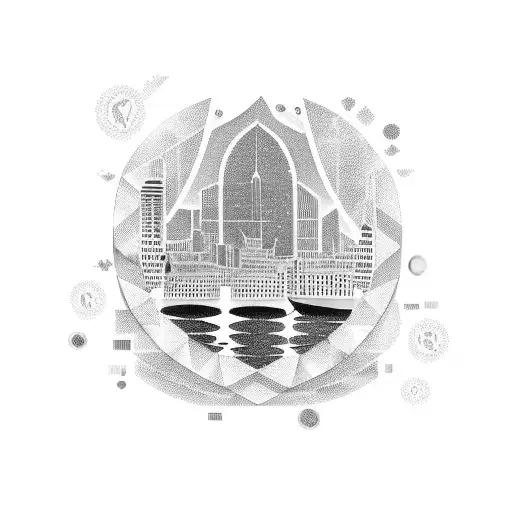 Name "Sydney" in Braille with "1-24-2020" in roman numerals tattoo design idea