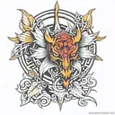 AC tattoo design idea