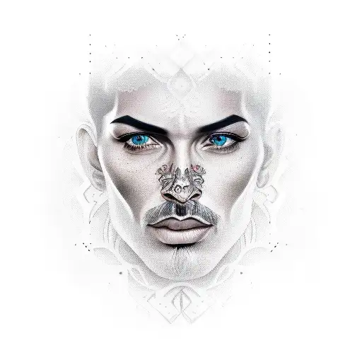 Amir tataloo face tattoo design idea