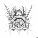 Design a sleeve tattoo inspired by Amir Tataloo's album covers tattoo design idea