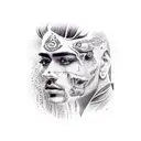Amir tataloo face tattoo design idea