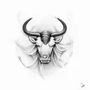 taurus tattoo design idea