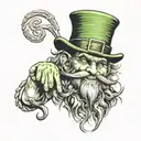 leprechaun tattoo design idea