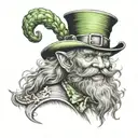 leprechaun tattoo design idea