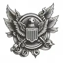 army badges tattoo design idea