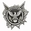 army badges tattoo design idea