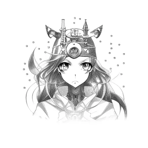anime magic circuit  tattoo design idea