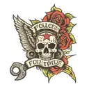 fuck police tattoo design idea