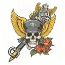 fuck police tattoo design idea