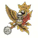 fuck police tattoo design idea