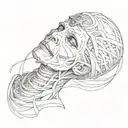 mummy tattoo design idea