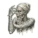 mummy tattoo design idea