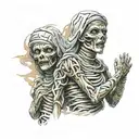 mummy tattoo design idea