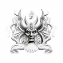 Hades fighting Zeus  tattoo design idea