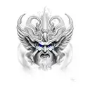 Hades fighting Zeus  tattoo design idea
