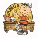 Linus from the peanuts tattoo design idea