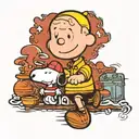 Linus from the peanuts tattoo design idea