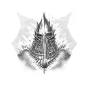 dark souls 3 bonfire tattoo design idea