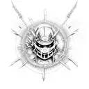 dark souls 3 bonfire tattoo design idea