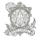 sleep token band logo tattoo design idea