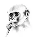 capuchin monkey, lianas, twilight, tendrils tattoo design idea