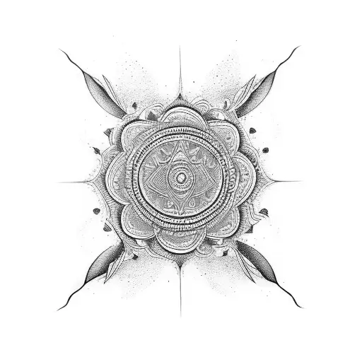 elements tattoo with a mandala forarm tattoo design idea