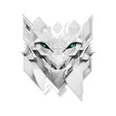 Chip on the shoulder with matrix theme numbers running on the back. tattoo design idea