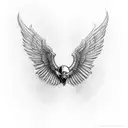 valkyrie sideways tattoo design idea