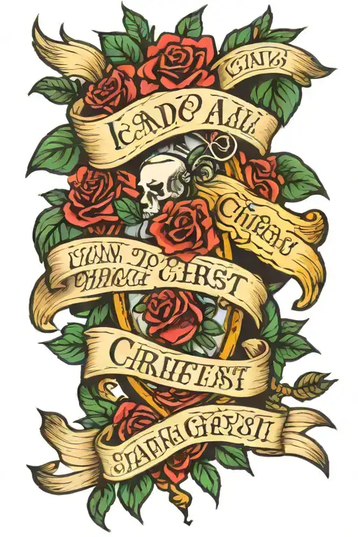 i can do all things through christ who strengthens me tattoo design idea
