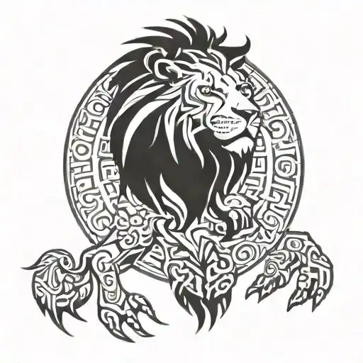 aslan tattoo design idea