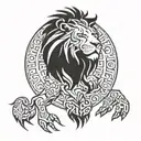 aslan tattoo design idea