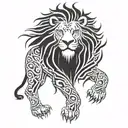 aslan tattoo design idea