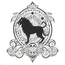 aslan tattoo design idea