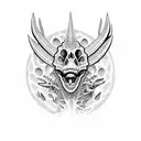 carnotaurus skeleton tattoo design idea