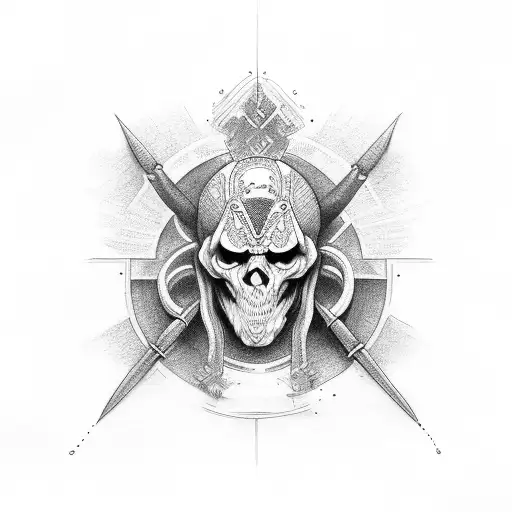 dieu titan tattoo design idea