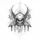 dieu titan tattoo design idea